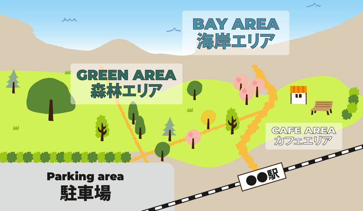 森海公園の公園マップ